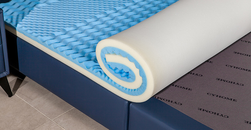 Gel Memory Foam-NJ40 Blu Borsa comprimibile e arrotolabile